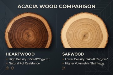 Heartwood vs. Sapwood in Acacia: What Retail Buyers Need to Know About Color Variance and Structural Integrity